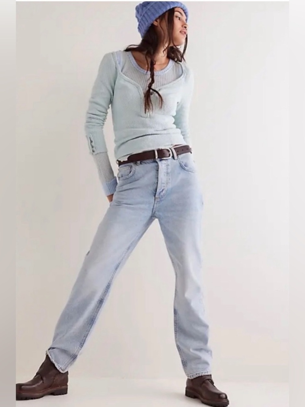 Free People We The Free Zane Relaxed Slim Jeans